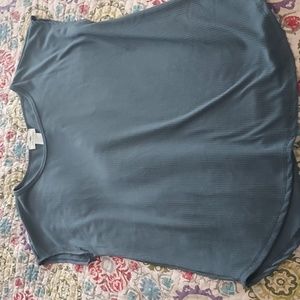 NWOT Gray Ribbed Tee